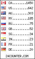 visitors by country counter