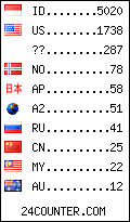 visitors by country counter