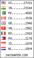 visitors by country counter