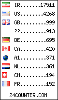 visitors by country counter