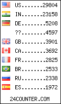 visitors by country counter