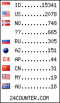 visitors by country counter