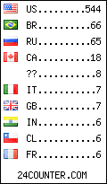 visitors by country counter