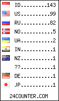 visitors by country counter