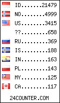 visitors by country counter