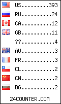 visitors by country counter