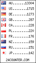 visitors by country counter