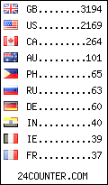 visitors by country counter