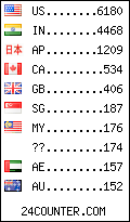 visitors by country counter