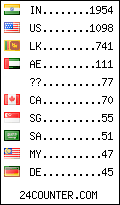 visitors by country counter