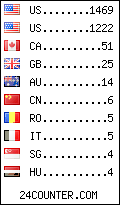 visitors by country counter