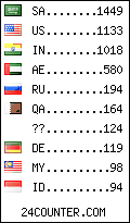 visitors by country counter