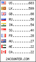 visitors by country counter