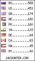 visitors by country counter