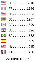 visitors by country counter