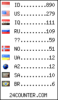 visitors by country counter