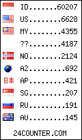 visitors by country counter