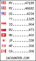 visitors by country counter