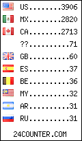 visitors by country counter