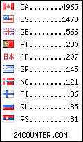 visitors by country counter