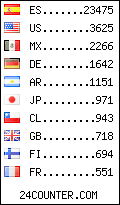 visitors by country counter