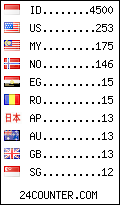 visitors by country counter