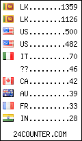 visitors by country counter