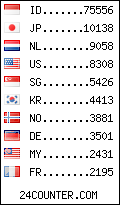 visitors by country counter