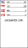 visitors by country counter