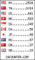 visitors by country counter