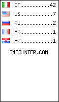 visitors by country counter