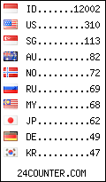 visitors by country counter