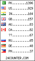 visitors by country counter