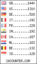 visitors by country counter