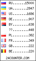 visitors by country counter