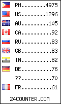 visitors by country counter