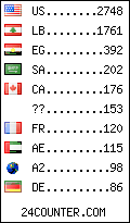 visitors by country counter