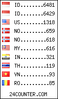 visitors by country counter