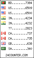 visitors by country counter