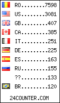 visitors by country counter