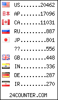 visitors by country counter