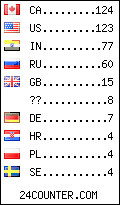 visitors by country counter