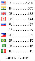 visitors by country counter