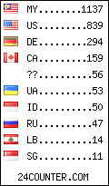 visitors by country counter