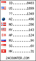 visitors by country counter