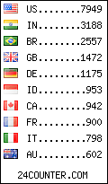 visitors by country counter