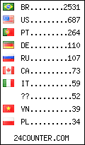 visitors by country counter