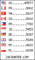 visitors by country counter