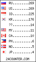 visitors by country counter