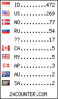 visitors by country counter